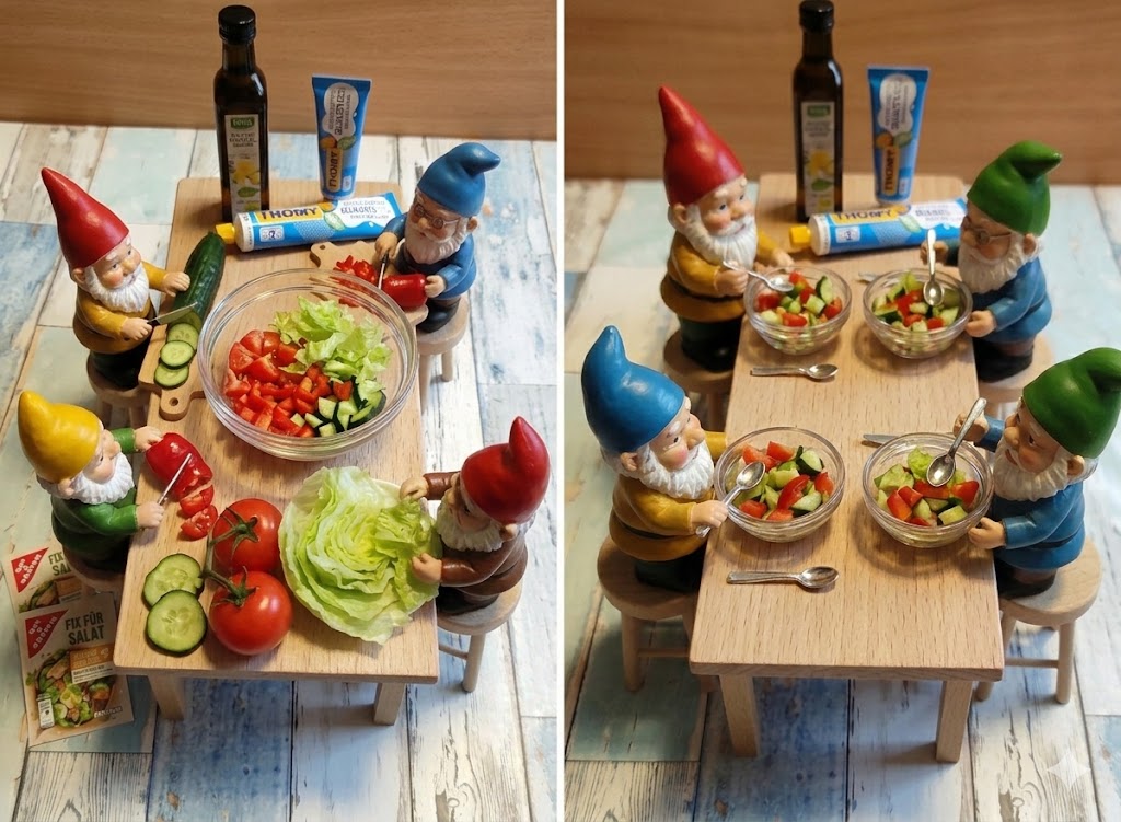 Zubereitung und Servieren