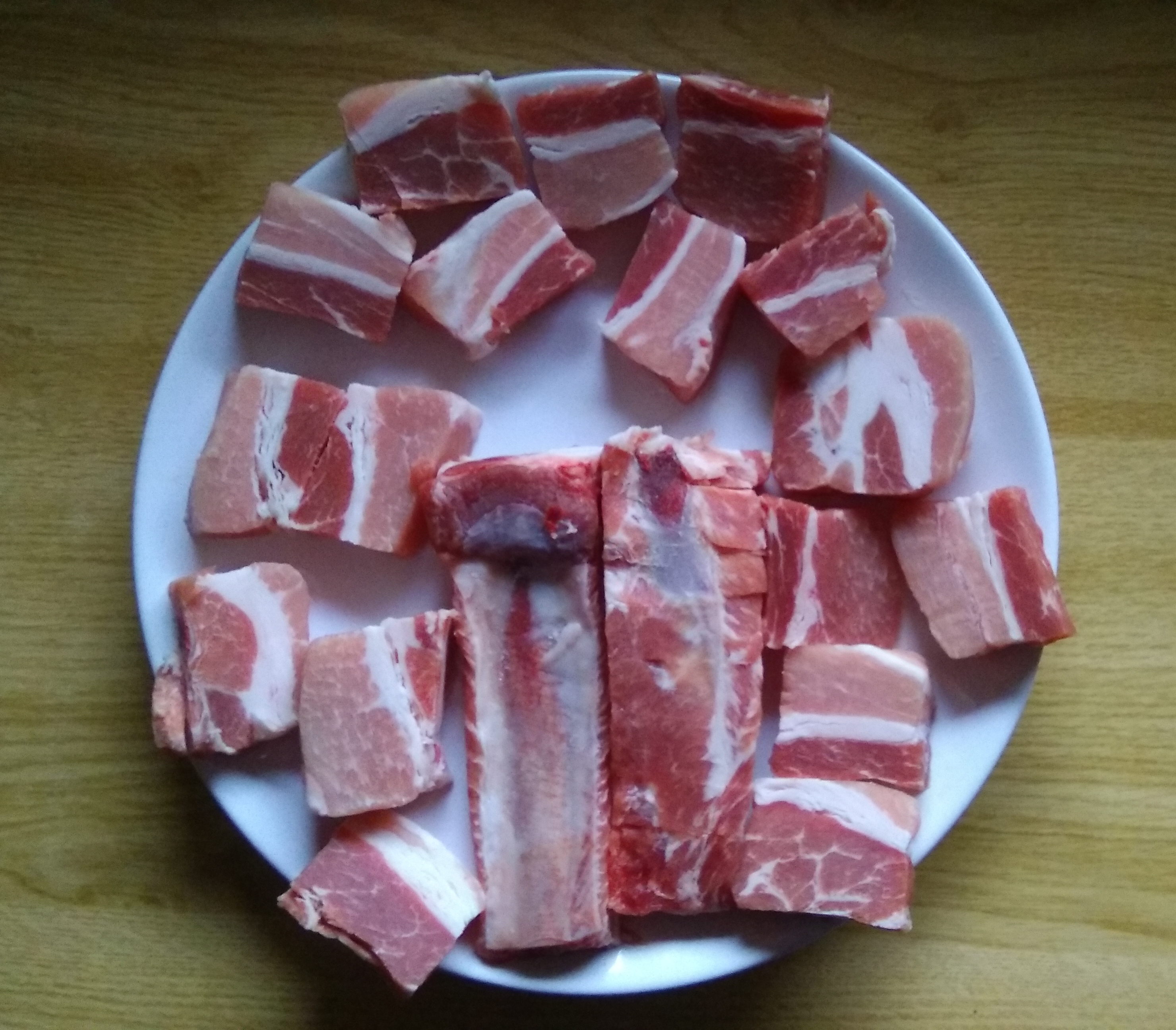 Dicke Rippe Filets und Knochen