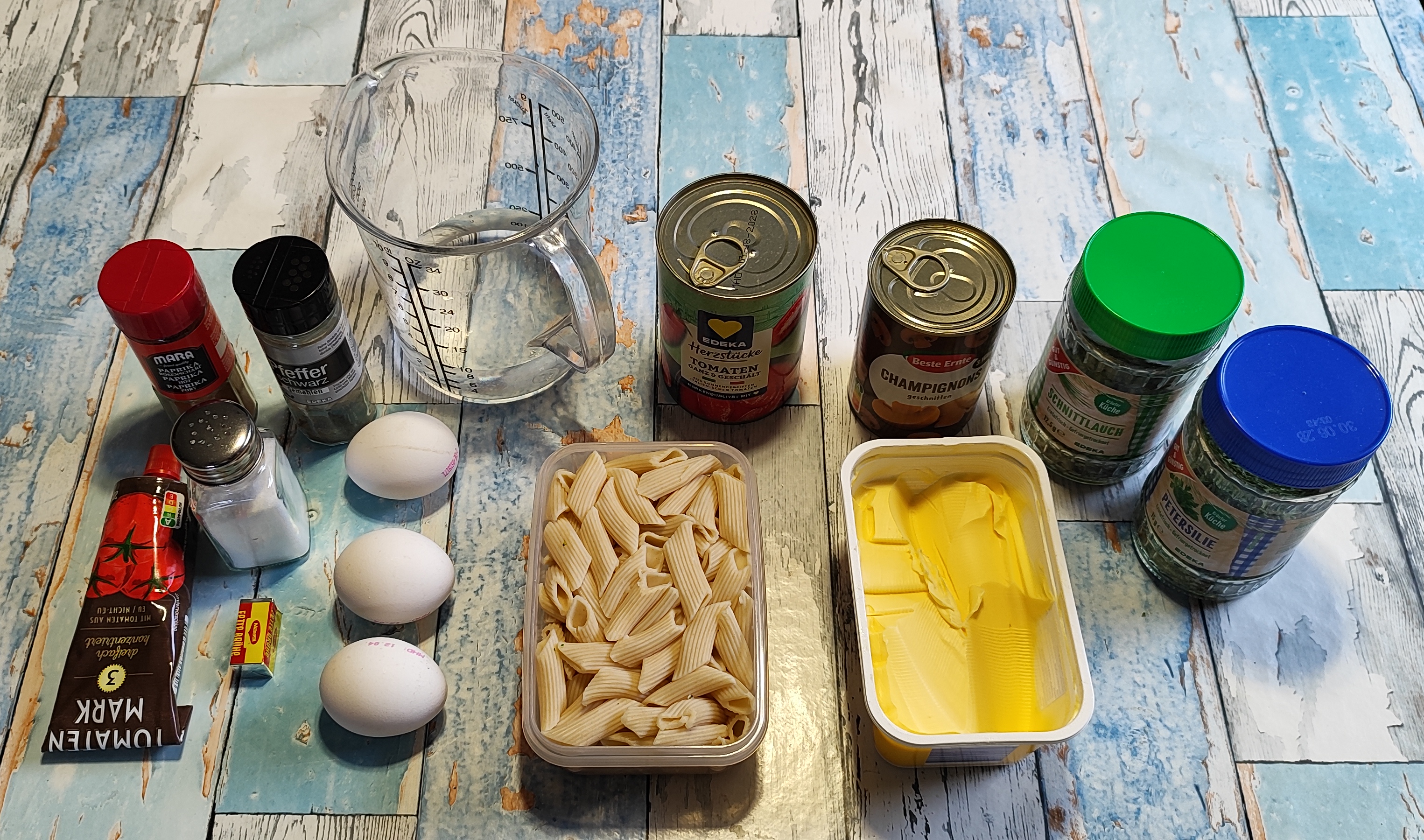 Zutaten für Verlorenes Ei in Winter-Tomate