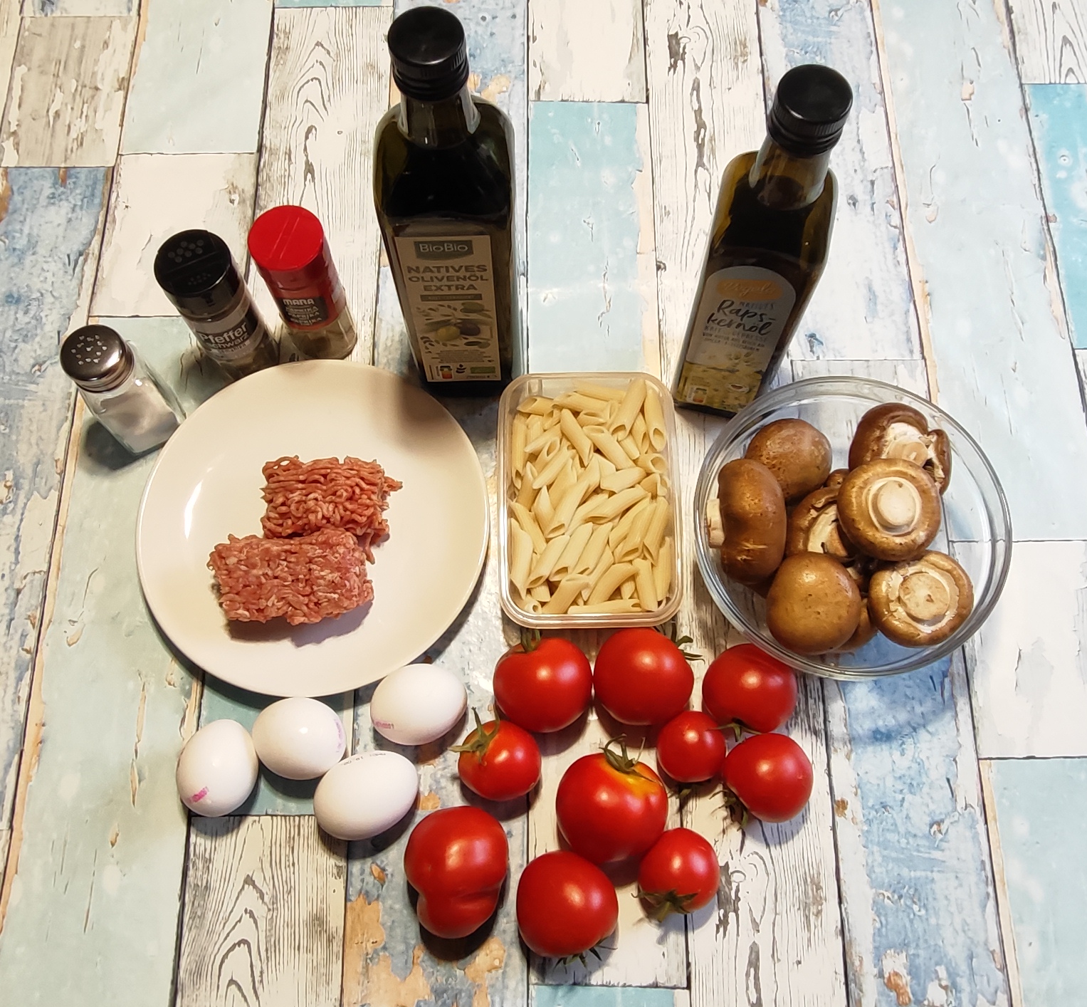 Zutaten für Fruchtige Nudelpfanne Funghi-Note