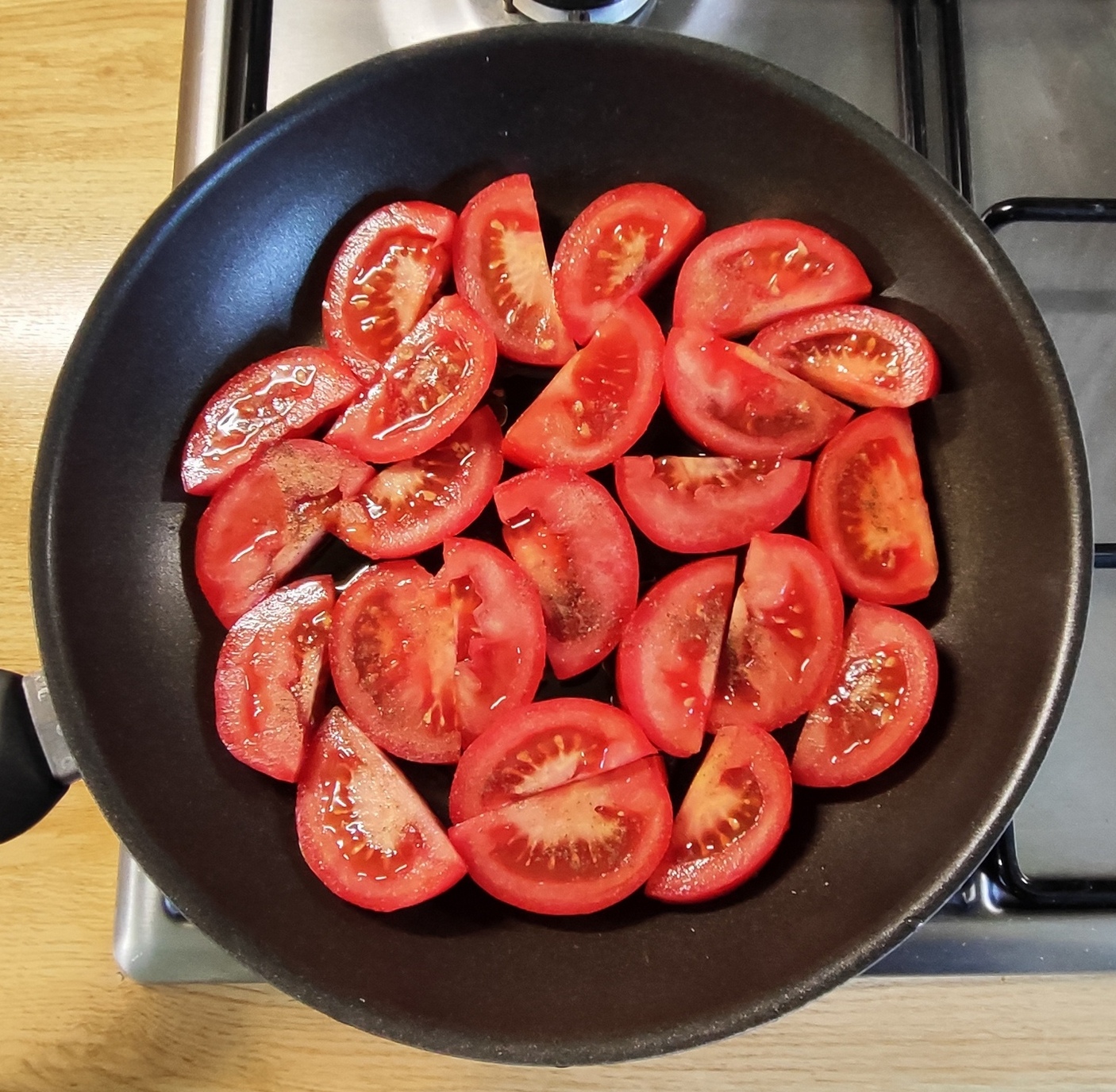 Tomaten in der Pfanne